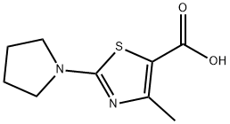 4-Methyl-2-pyrrolidin-1-yl-thiazole-5-carboxylic acid Structure