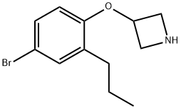 3-(4-Bromo-2-propylphenoxy)azetidine Struktur