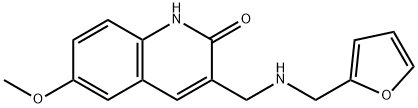 3-{[(Furan-2-ylmethyl)-amino]-methyl}-6-methoxy-1H-quinolin-2-one|