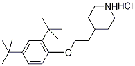 4-{2-[2,4-ジ(TERT-ブチル)フェノキシ]エチル}ピペリジン塩酸塩 化学構造式