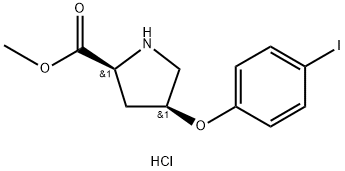 Methyl (2S,4S)-4-(4-iodophenoxy)-2-pyrrolidinecarboxylate hydrochloride|