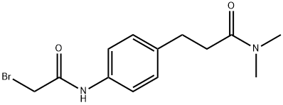 3-{4-[(2-Bromoacetyl)amino]phenyl}-N,N-dimethylpropanamide,1138443-71-6,结构式