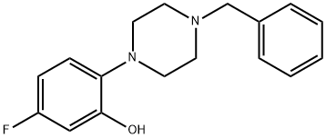 2-(4-Benzyl-1-piperazino)-5-fluorophenol Structure