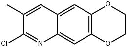 7-Chloro-8-methyl-2,3-dihydro-[1,4]dioxino[2,3-g]-quinoline,183968-31-2,结构式