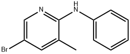 N-(5-Bromo-3-methyl-2-pyridinyl)-N-phenylamine Structure