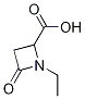 1-乙基-4-氧代-2-氮杂环丁烷甲酸,,结构式