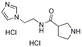 Pyrrolidine-3-carboxylic acid (2-imidazol-1-yl-ethyl)-amide dihydrochloride 结构式
