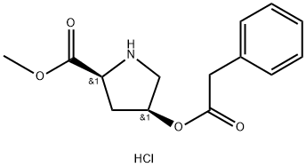 Methyl (2S,4S)-4-[(2-phenylacetyl)oxy]-2-pyrrolidinecarboxylate hydrochloride|