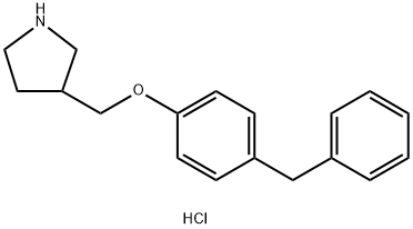 3-[(4-Benzylphenoxy)methyl]pyrrolidinehydrochloride,1220016-68-1,结构式