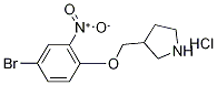 3-[(4-Bromo-2-nitrophenoxy)methyl]pyrrolidinehydrochloride Struktur