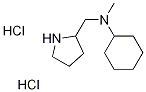 N-Methyl-N-(2-pyrrolidinylmethyl)cyclohexanaminedihydrochloride Structure