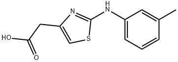 (2-m-Tolylamino-thiazol-4-yl)-acetic acid Structure