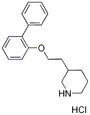 3-[2-([1,1'-Biphenyl]-2-yloxy)ethyl]piperidinehydrochloride Structure