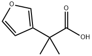 2-(3-Furyl)-2-methylpropanoic acid Struktur
