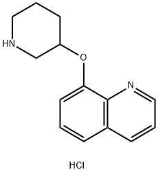8-(3-Piperidinyloxy)quinoline dihydrochloride Struktur