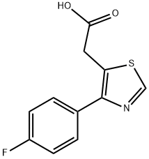 [4-(4-Fluoro-phenyl)-thiazol-5-yl]-acetic acid Struktur