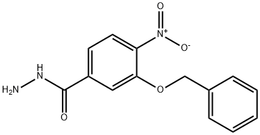 3-(Benzyloxy)-4-nitrobenzenecarbohydrazide Structure