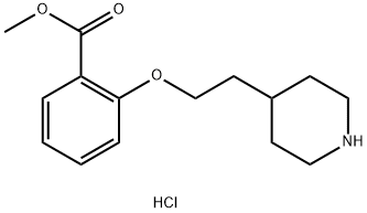 Methyl 2-[2-(4-piperidinyl)ethoxy]benzoatehydrochloride Structure