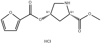 Methyl (2S,4S)-4-(2-furoyloxy)-2-pyrrolidinecarboxylate hydrochloride,1354487-17-4,结构式