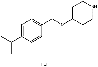 4-[(4-Isopropylbenzyl)oxy]piperidine hydrochloride 化学構造式