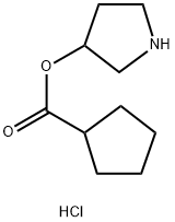 3-Pyrrolidinyl cyclopentanecarboxylatehydrochloride|