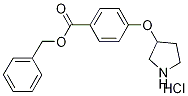 Benzyl 4-(3-pyrrolidinyloxy)benzoate hydrochloride Struktur