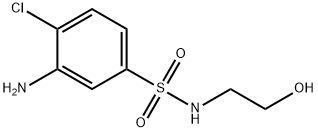 3-Amino-4-chloro-N-(2-hydroxyethyl)-benzenesulfonamide Struktur