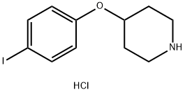4-(4-Iodophenoxy)piperidine hydrochloride Struktur