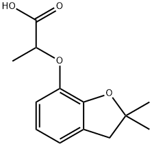 2-(2,2-Dimethyl-2,3-dihydro-benzofuran-7-yloxy)-propionic acid,501918-27-0,结构式