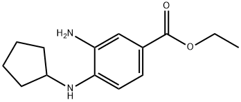 Ethyl 3-amino-4-(cyclopentylamino)benzoate 结构式