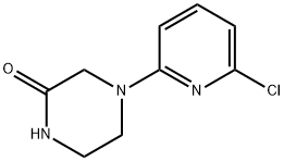 4-(6-氯吡啶-2-基)哌嗪-2-酮 结构式