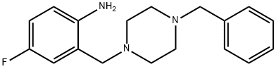 2-[(4-Benzyl-1-piperazinyl)methyl]-4-fluoroaniline Structure