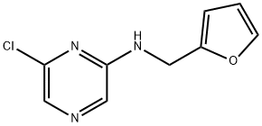 N-(6-Chloro-2-pyrazinyl)-N-(2-furylmethyl)amine 化学構造式