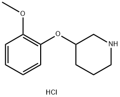 3-(2-Methoxyphenoxy)piperidine hydrochloride Structure