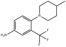 4-(4-Methyl-1-piperidinyl)-3-(trifluoromethyl)-phenylamine Struktur