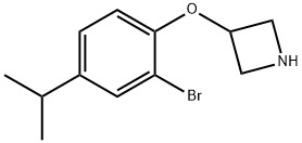 3-(2-Bromo-4-isopropylphenoxy)azetidine Struktur