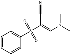 2-propenenitrile, 3-(dimethylamino)-2-(phenylsulfonyl)-, (|(2E)-3-(二甲基氨基)-2-(苯磺酰基)丙烯腈