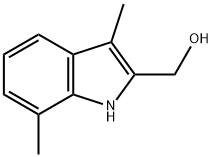 1H-indole-2-methanol, 3,7-dimethyl- Struktur
