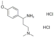 1-(4-METHOXYPHENYL)-N〜3〜,N〜3〜-DIMETHYLPROPANE-1,3-DIAMINE DIHYDROCHLORIDE 化学構造式