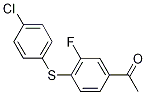 ethanone, 1-[4-[(4-chlorophenyl)thio]-3-fluorophenyl]- Structure