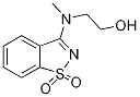 ethanol, 2-[(1,1-dioxido-1,2-benzisothiazol-3-yl)methylami Structure