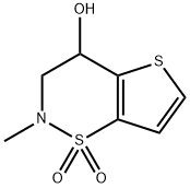 2H-thieno[2,3-e]-1,2-thiazin-4-ol, 3,4-dihydro-2-methyl- Structure