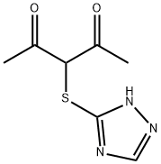 3-(4H-1,2,4-三唑-3-基硫代)戊烷-2,4-二酮 结构式