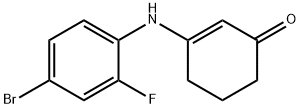 2-cyclohexen-1-one, 3-[(4-bromo-2-fluorophenyl)amino]- Structure
