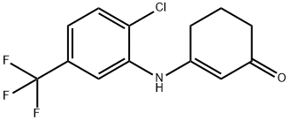 2-cyclohexen-1-one, 3-[[2-chloro-5-(trifluoromethyl)phenyl Structure