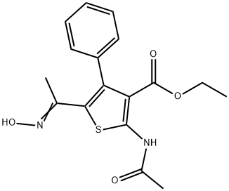 3-thiophenecarboxylic acid, 2-(acetylamino)-5-[(1E)-1-(hyd Structure