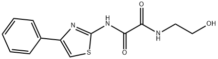 N-(2-羟基乙基)-N'-(4-苯基-1,3-噻唑-2-基)乙烷二酰胺,316360-24-4,结构式