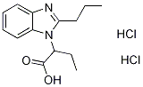 2-(2-Propyl-1H-benzimidazol-1-yl)butanoic acid dihydrochloride Structure