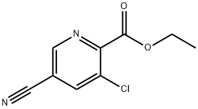 Ethyl 3-chloro-5-cyano-2-pyridinecarboxylate Structure