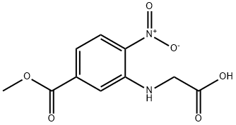 2-{[5-(Methoxycarbonyl)-2-nitrophenyl]-amino}acetic acid Structure
